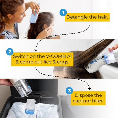 Electric V-Comb Anti Lice Machine
