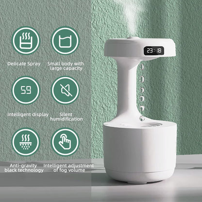 Antigravity Ultrasonic Humidifier with LED Light