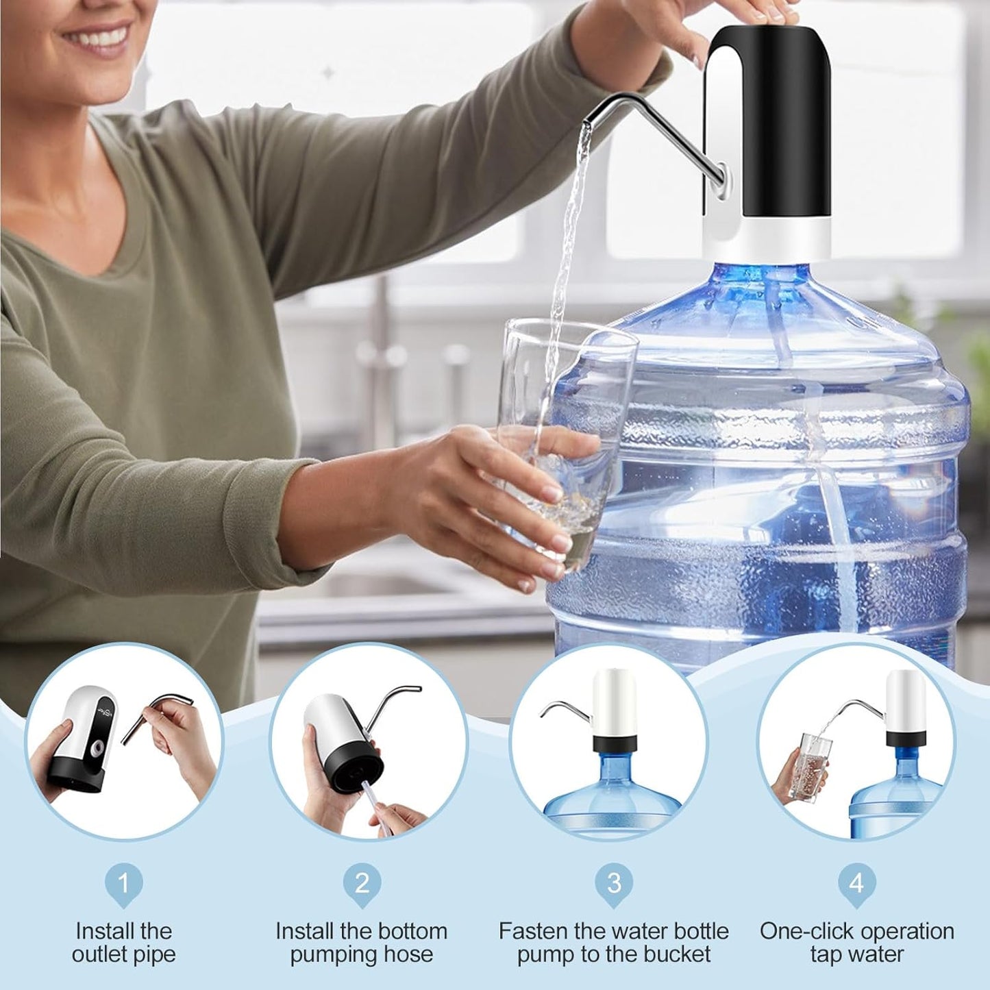 Electric Water Bottle Pump Dispenser